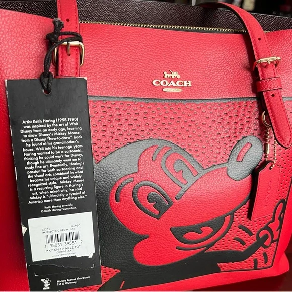 The Coach x Disney x Keith Haring Mickey Mouse Tote - Picture 4 of 6